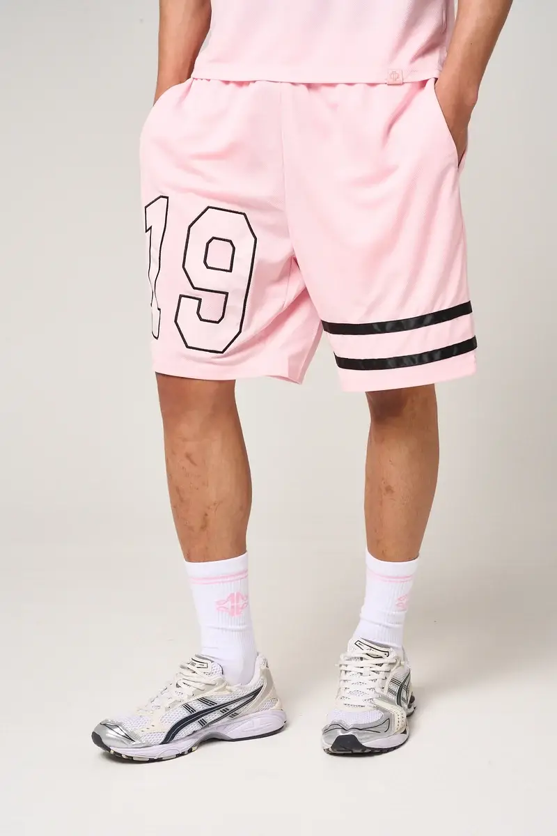 Amicci Bulevar Mesh Shorts Pink (6)