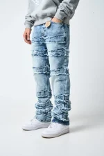 Amicci Caspian Stacked Jean Blue (1)