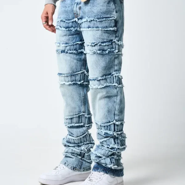 Amicci Caspian Stacked Jean Blue (1)