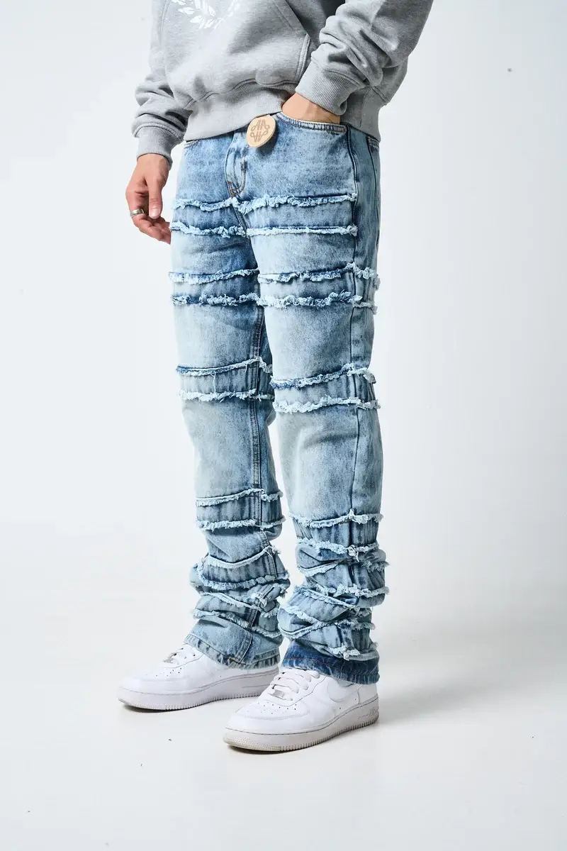 Amicci Caspian Stacked Jean Blue (1)