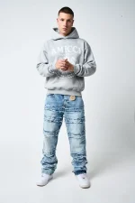 Amicci Caspian Stacked Jean Blue (4)