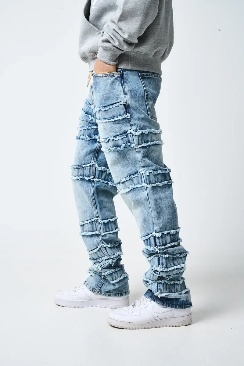 Amicci Caspian Stacked Jean Blue (7)