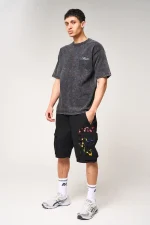 Amicci Colonel Cargo Shorts Black (4)