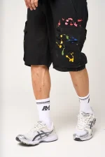 Amicci Colonel Cargo Shorts Black (5)