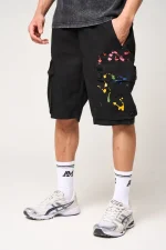 Amicci Colonel Cargo Shorts Black (8)