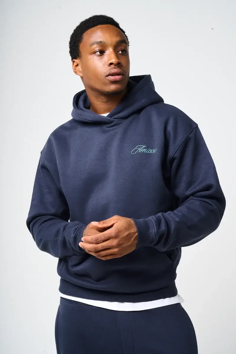 Amicci Doakes Navy Embroidery Logo Hoodie (1)