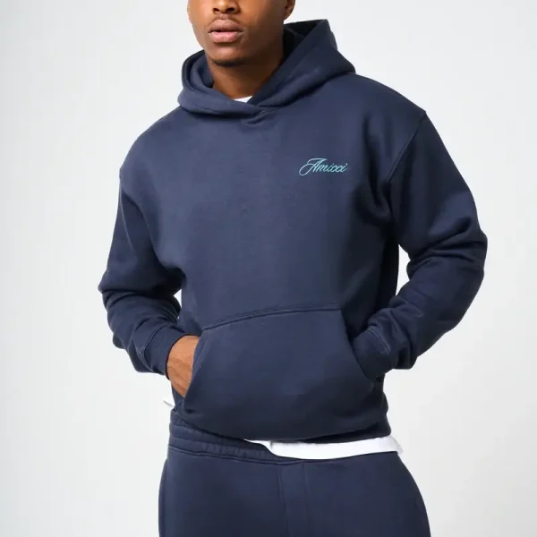 Amicci Doakes Navy Embroidery Logo Hoodie (5)