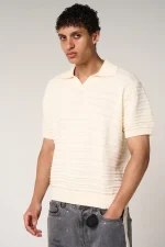 Amicci Dune Knitted Polo Cream (1)