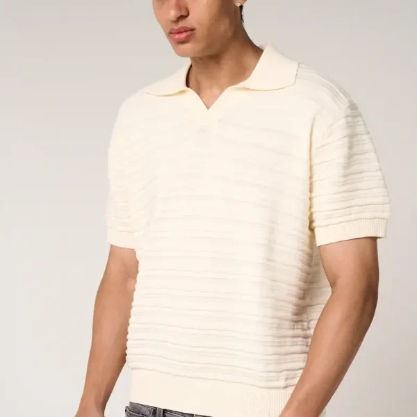 Amicci Dune Knitted Polo Cream (1)