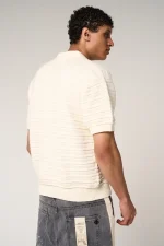 Amicci Dune Knitted Polo Cream (2)
