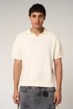 Amicci Dune Knitted Polo Cream (3)