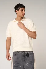 Amicci Dune Knitted Polo Cream (5)