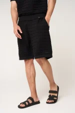 Amicci Dune Knitted Shorts Black (1)