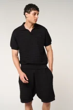 Amicci Dune Knitted Shorts Black (2)