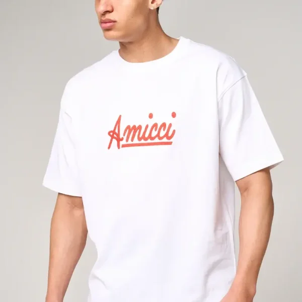 Amicci Fadel Embroidery Logo T Shirt (1)