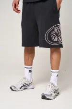 Amicci Fares Logo Embroidery Shorts Black (3)