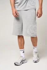 Amicci Fares Logo Embroidery Shorts Grey (5)