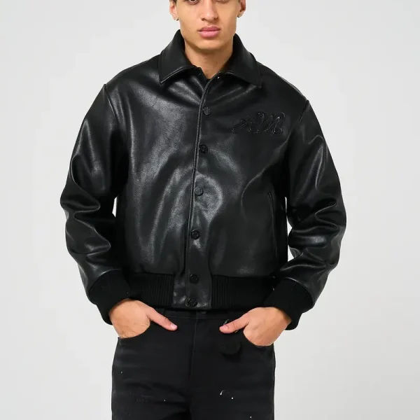 Amicci Fulton Leather Varsity Jacket (1)