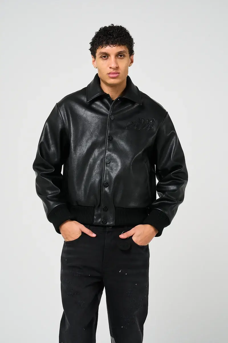 Amicci Fulton Leather Varsity Jacket (1)