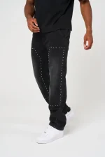 Amicci Haulier Black Studded Carpenter Denim (3)