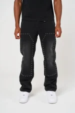 Amicci Haulier Black Studded Carpenter Denim (6)