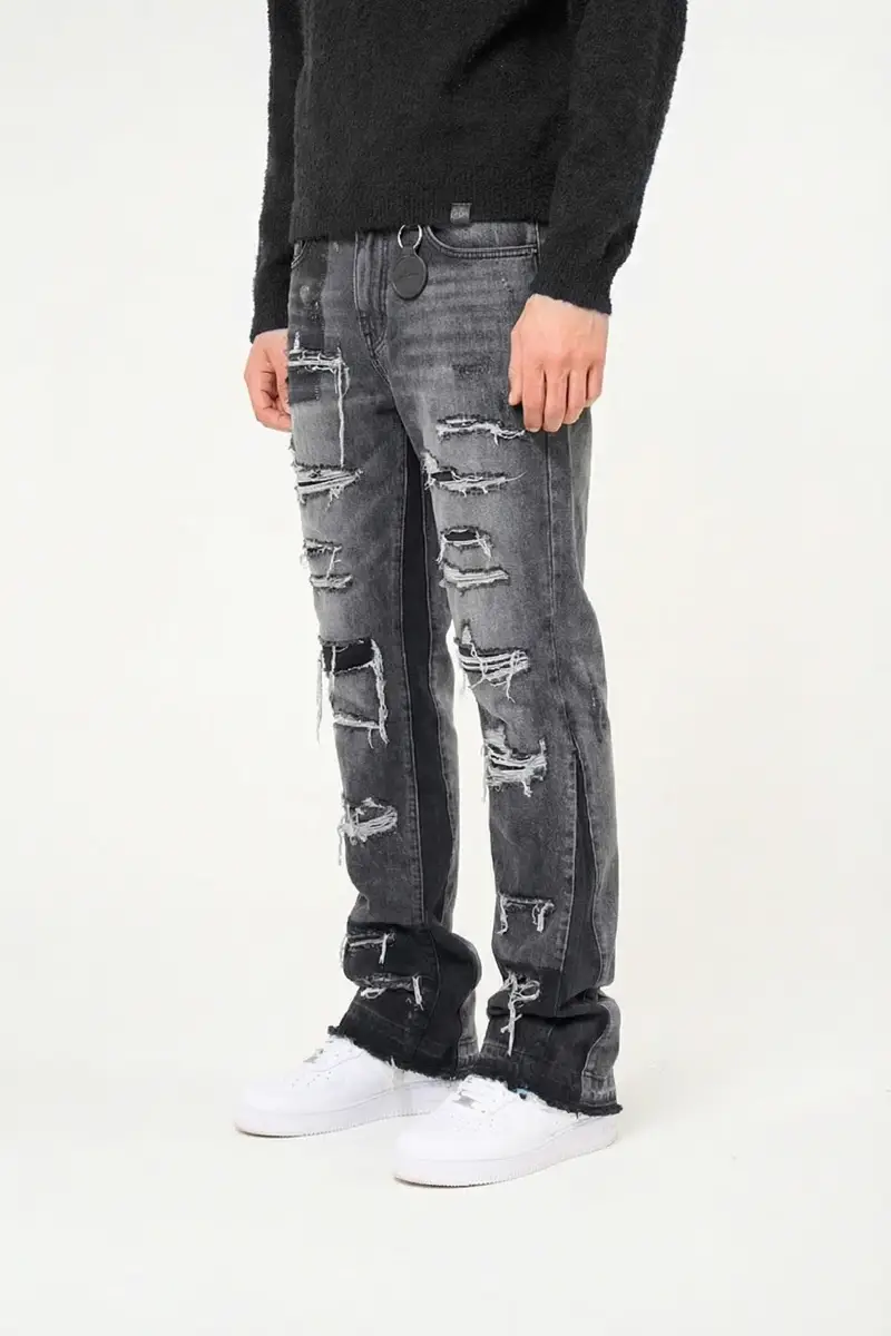 Amicci Imola Grey Flare Jean (1)