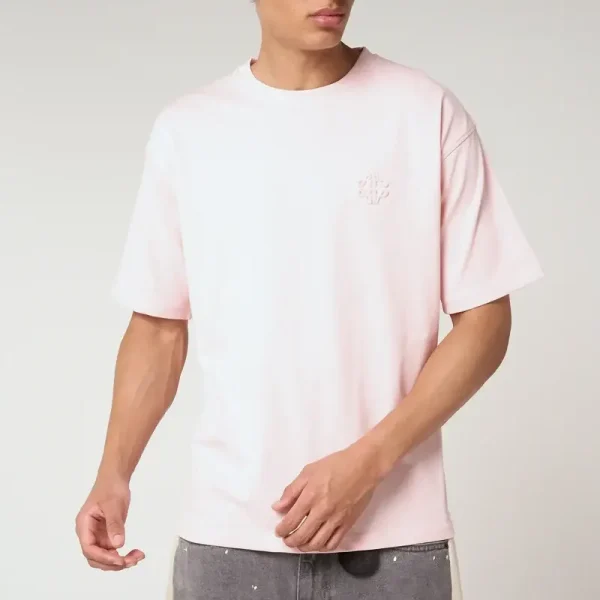 Amicci Karim Emblem Logo T Shirt Pink (1)