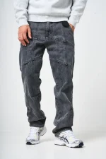 Amicci Larrea Grey Straight Fit Pattern Denim (7)