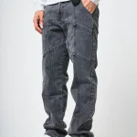 Amicci Larrea Grey Straight Fit Pattern Denim (8)