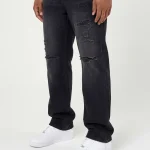 Amicci Lennox Ripped Black Straight Jean (1)