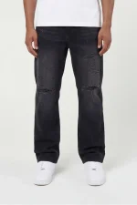 Amicci Lennox Ripped Black Straight Jean (4)