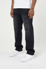 Amicci Lennox Ripped Black Straight Jean (5)