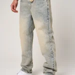 Amicci Lennox Tinted Blue Straight Jeans (1)