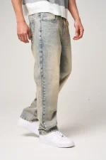 Amicci Lennox Tinted Blue Straight Jeans (4)