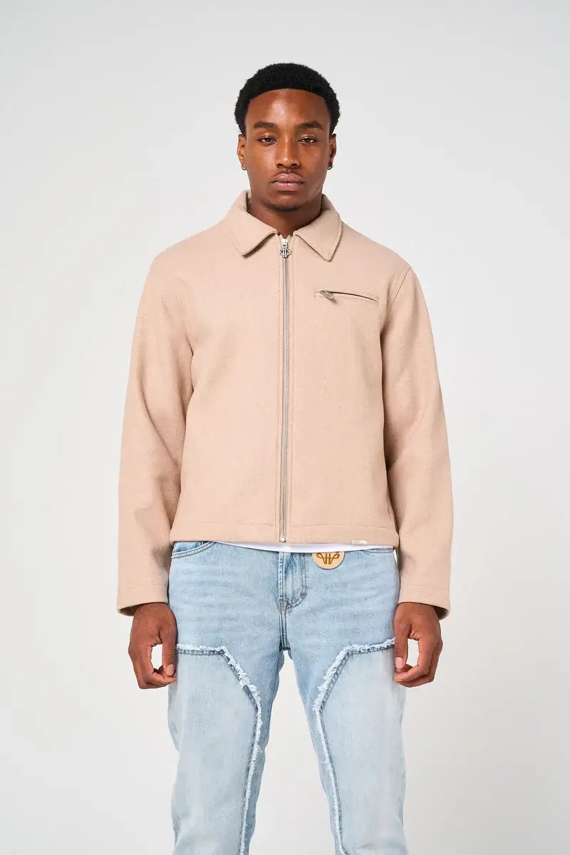 Amicci Ludlow Beige Coach Jacket (1)