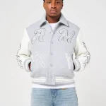 Amicci Lusso Grey Varsity Jacket (1)