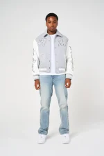 Amicci Lusso Grey Varsity Jacket (2)
