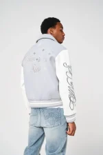 Amicci Lusso Grey Varsity Jacket (3)