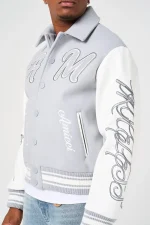 Amicci Lusso Grey Varsity Jacket (5)