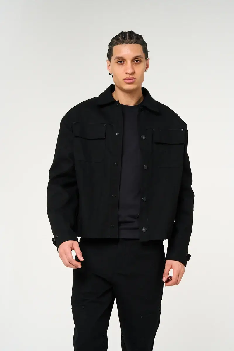 Amicci Maceo Embossed Jacket Black (1)