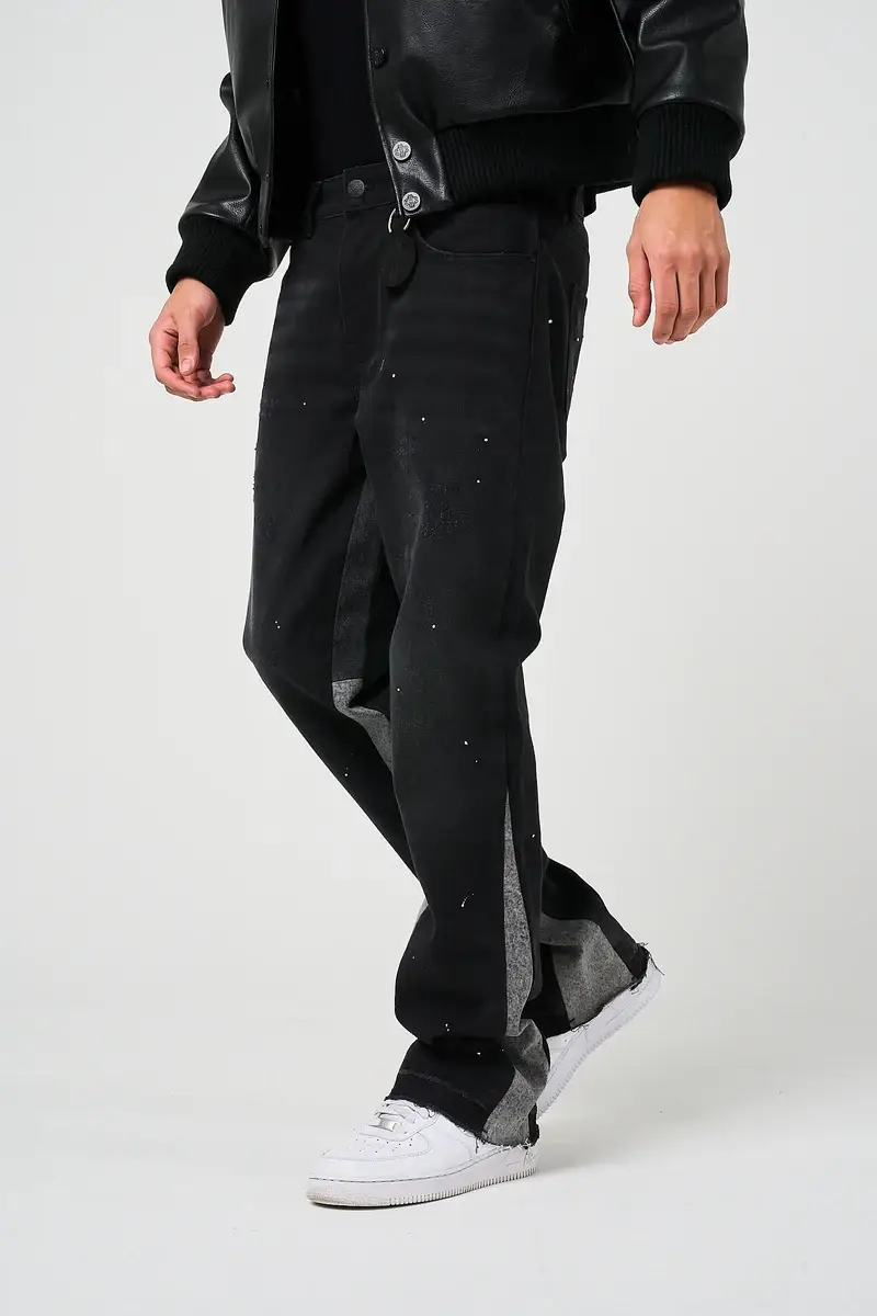 Amicci Maranello Black Flare Jean (8)