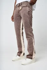 Amicci Maranello Brown Flare Jean (1)