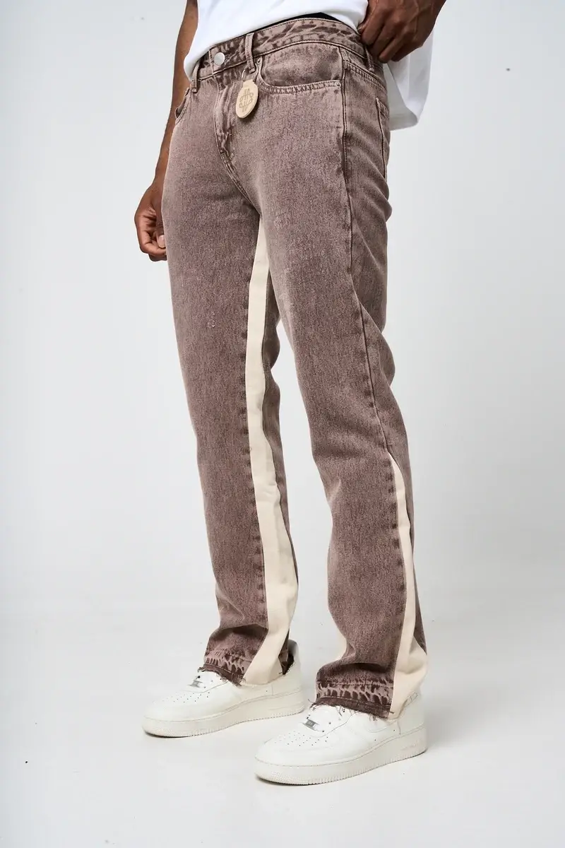 Amicci Maranello Brown Flare Jean (1)