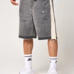 Amicci Maranello Grey Denim Shorts (1)