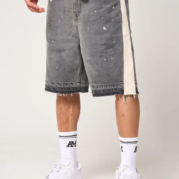 Amicci Maranello Grey Denim Shorts (8)