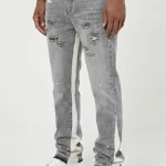 Amicci Maranello Grey Flare Jean (1)