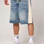 Amicci Maranello Mid Blue Denim Shorts (1)
