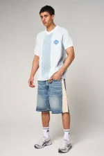 Amicci Maranello Mid Blue Denim Shorts (2)