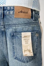 Amicci Maranello Mid Blue Denim Shorts (3)