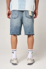 Amicci Maranello Mid Blue Denim Shorts (4)